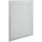 Renson opbouw schoepenrooster plat Aluminium 300x300mm Wit