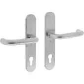 Intersteel Deurkruk Rond op schild PC 92 mm rvs geborsteld