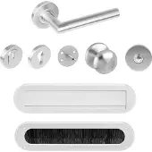 Intersteel voordeurset 6-delig rond SKG3*** - RVS