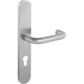 Intersteel Deurkruk Rond schild PC rvs geborsteld 72 mm