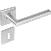 Intersteel Deurkruk Hoek 90gr vierkant rozet sleutelgat rvs