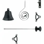 Intersteel Klassieke deurbel/trekbel Chimea zwart