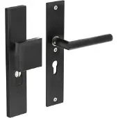 Intersteel Veiligheidsbeslag SKG3 rechthoekig duwer/kruk PC55mm met kerntrek beveiliging - mat zwart