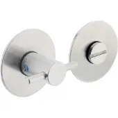 Intersteel | Rozet met toilet-/badkamersluiting 55x2mm | Zelfklevend | RVS Geborsteld