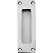 Intersteel Schuifdeurkom rechthoek 120x40mm met schroefgaten - RVS