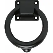 Intersteel Deurklopper rond 107mm - mat zwart