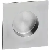 Intersteel | Schuifdeurkom 4-kant | 52/85mm | RVS Geborsteld