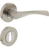 Intersteel Deurkruk Giussy op rozet met sleutelrozetten - nikkel mat/chroom