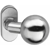 Intersteel knopkruk bol brandvertragend - RVS
