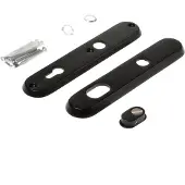Intersteel Veiligheidsschilden SKG3 doorgaand PC92mm met kerntrekbeveiliging - mat zwart