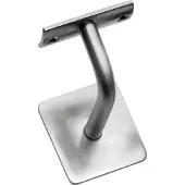 Intersteel Leuninghouder gebogen vierkant vlak zadel - mat zwart
