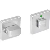Intersteel Rozet vierkant met toilet-/badkamersluiting rvs 8 mm