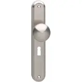 Intersteel Knop op schild sleutelgat 56mm - nikkel mat