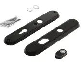 Intersteel Veiligheidsschilden SKG3 doorgaand PC55mm met kerntrekbeveiliging - mat zwart