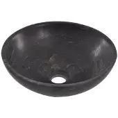 Wiesbaden B waskom 32x32x12cm hardsteen zwart
