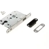 Intersteel | Woningbouw magneet cilinder dag- en nachtslot 55mm | Voorplaat Afgerond | RVS