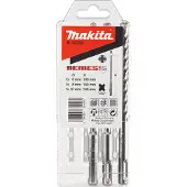 Makita 3-delige Borenset P4S: SDS-plus 6 t/m 10 mm