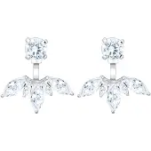 Elli Oorbellen 'Ear Jacket' zilver