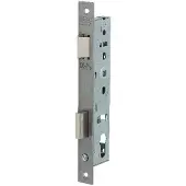 Nemef 9670 B Paniekdeurslot | DM45mm | PC92mm | gedeelde krukgat 8mm | voorplaat RVS 24x245mm rechthoekig | zamac vernikkelde dag- en nachtschoot | DR 3/2. - 9967507201