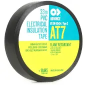 Advance AT7 PVC tape 50mm-33m zwart