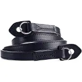 Artisan&artist ACAM 280 italiaans leder camera strap zwart