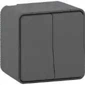 Schneider Electric Mureva Styl DIY - Serieschakelaar - Grijs / Antraciet