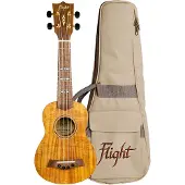 Flight : DUS440 Soprano Acacia Ukulele (With Bag) -