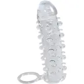 Crystal Skin - penis sleeve met ring - transparant