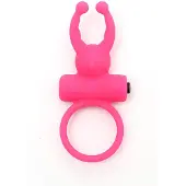 Rimba - Rome - Vibrerende Cockring Met Clitoris Stimulatie - Roze