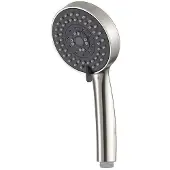 Mueller Ufo RVS thermostatische regendouche 20cm met wandarm en handdouche op glijstang