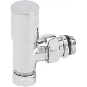 Riko luxe radiatorventiel 1/2''x15 (M22) knel haaks chroom