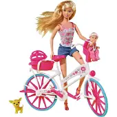 Simba With Bicycle Roze Kinderen