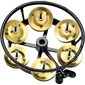 Meinl Percussion Hi-Hat Tambourine Brass Jingles THH1BBK