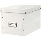 Leitz Wow Click & Store Kubus Grote Opbergdoos - 80% Gerecycled Karton - 32 x 31 x 36 cm (BxHxD) - Wit