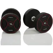 Gymstick Pro Pu S 2 X 25kg Dumbbell Zwart 25 kg
