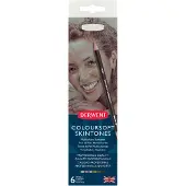 Derwent Coloursoft Potloden in blik 6 stuks