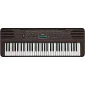 Yamaha PSR E360 Portable Keyboard Dark Walnut