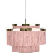 Globen Lighting Frans plafondlamp roze, messing