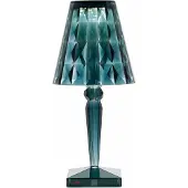 Kartell Tafellampe , Big Battery, Blauw, Woonkamer, Kunststof, Designer