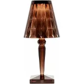 Kartell Tafellampe , Big Battery, Roestbruin, Woonkamer, Kunststof, Designer
