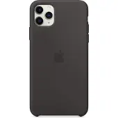 Apple iPhone 11 Pro Max Silicone Back Cover Zwart