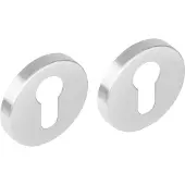 Intersteel Set van 2 cilinderrozetten Tira rond met nok RVS