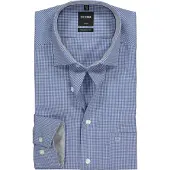 Olymp Overhemd smoky blue / wit