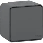 Schneider Electric Mureva Styl DIY - Tweepolige schakelaar - Grijs / Antraciet