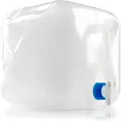 GSI Outdoors 20 liter waterreservoir - Kubusvormig, 20 liter, 286 gram, transparant; 55450
