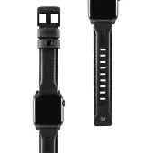 Uag Leather Apple Watch 49 / 46 / 45 / 44 Mm Strap Bandje Zwart