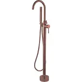Best design Vrijstaande Badmengkraan Lyon 120 cm met Handdouche Mat Rose Goud