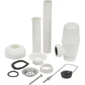 Mueller PVC plug-bekersifons 5/4x32 wit