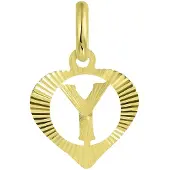 Lucardi Hangers 'Buchstabe' goud