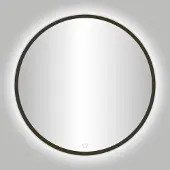 Best design Badkamerspiegel Venetie LED Verlichting 60x60 cm Rond Gunmetal